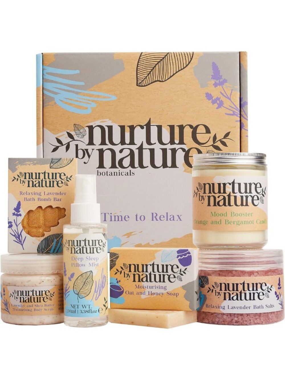 Relaxing Spa Gift Basket for Women - At-Home Spa Kit & Bath Set Essentials